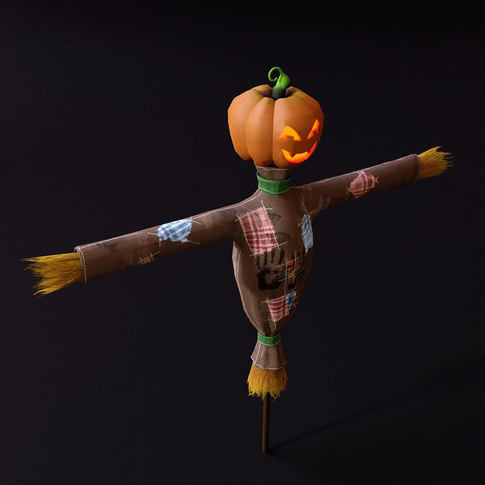 Scarecrow decoy 3d model