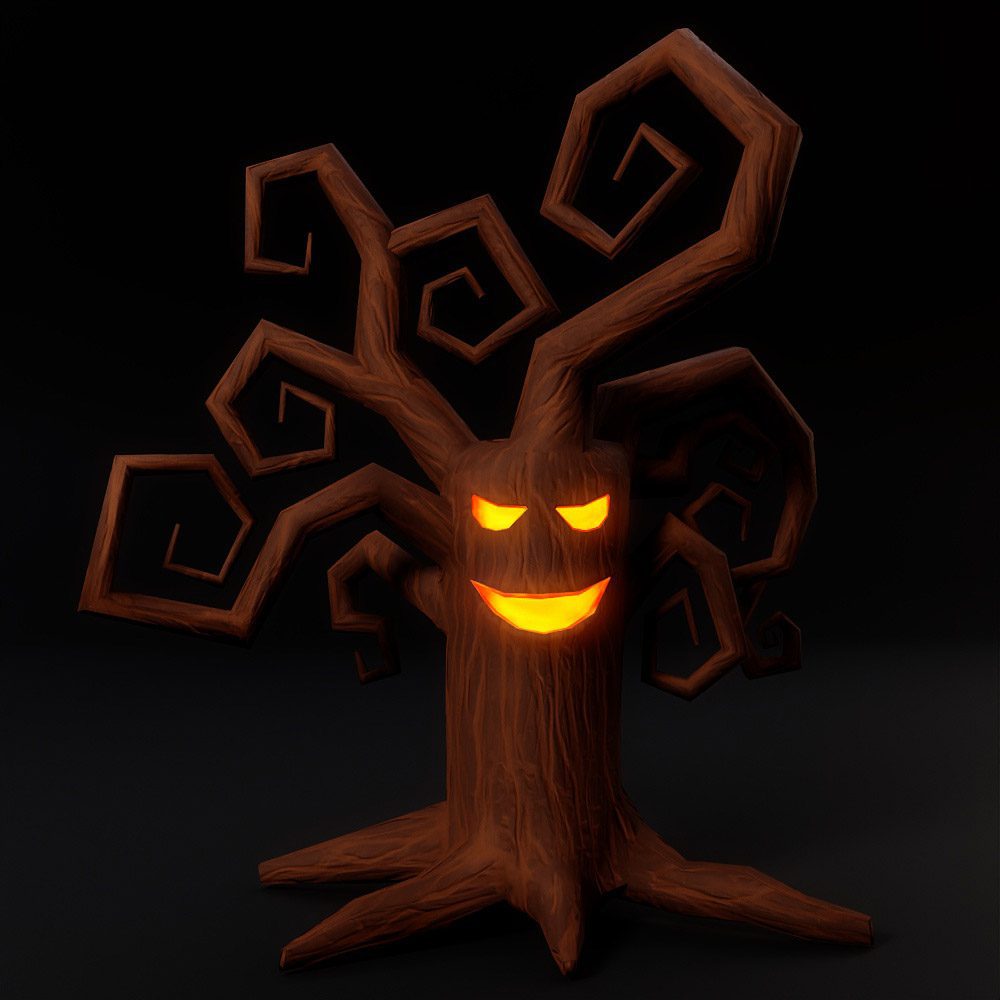 Haunted tree 3d model
