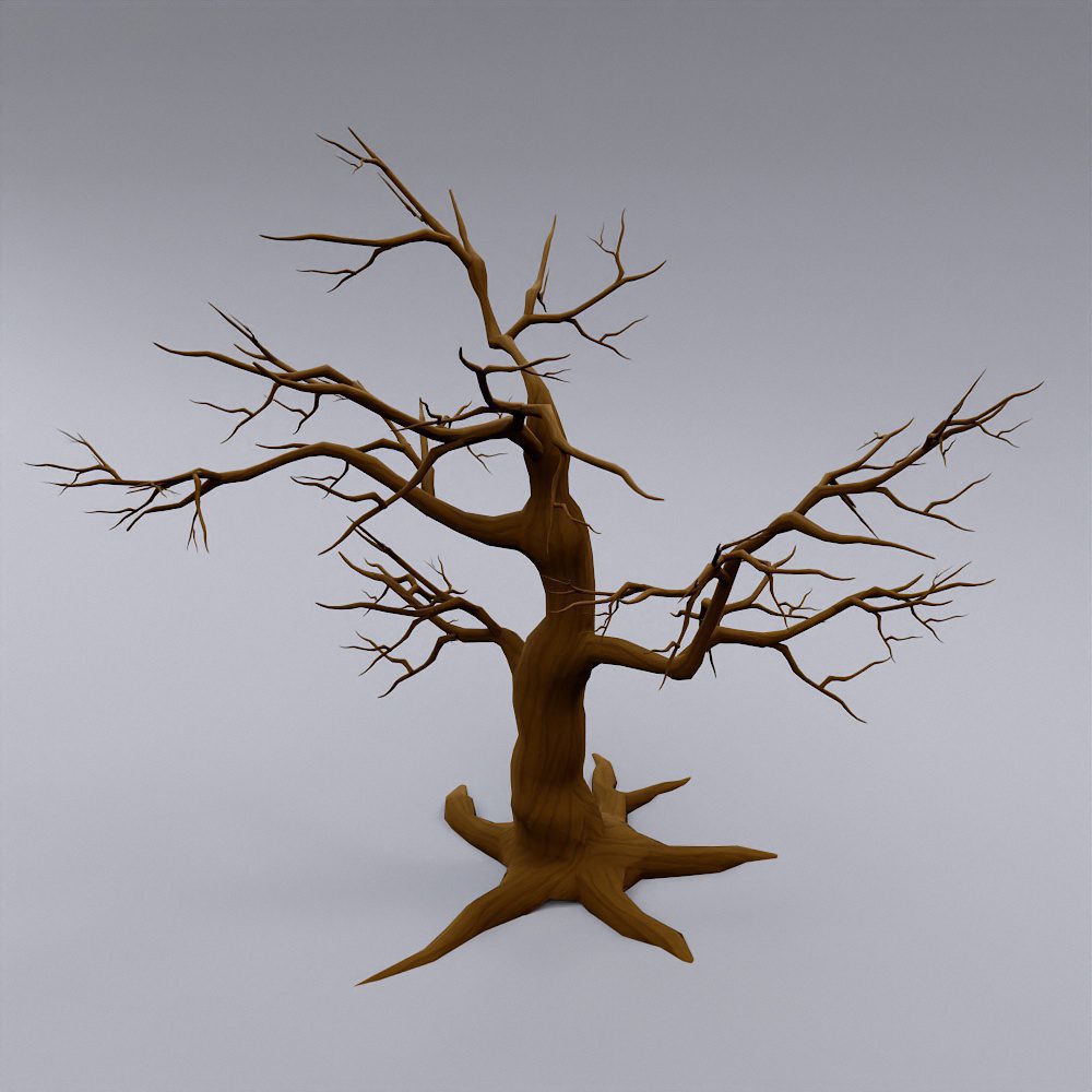 Twisted haunted tree 3d model