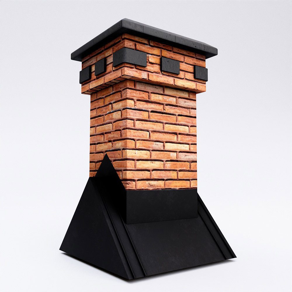 Lowpoly chimney 3d model