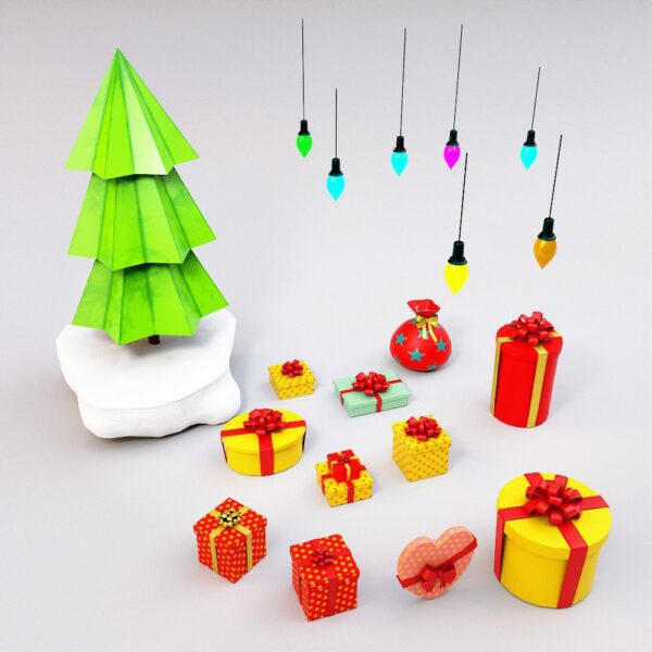 Gift boxes 3d model