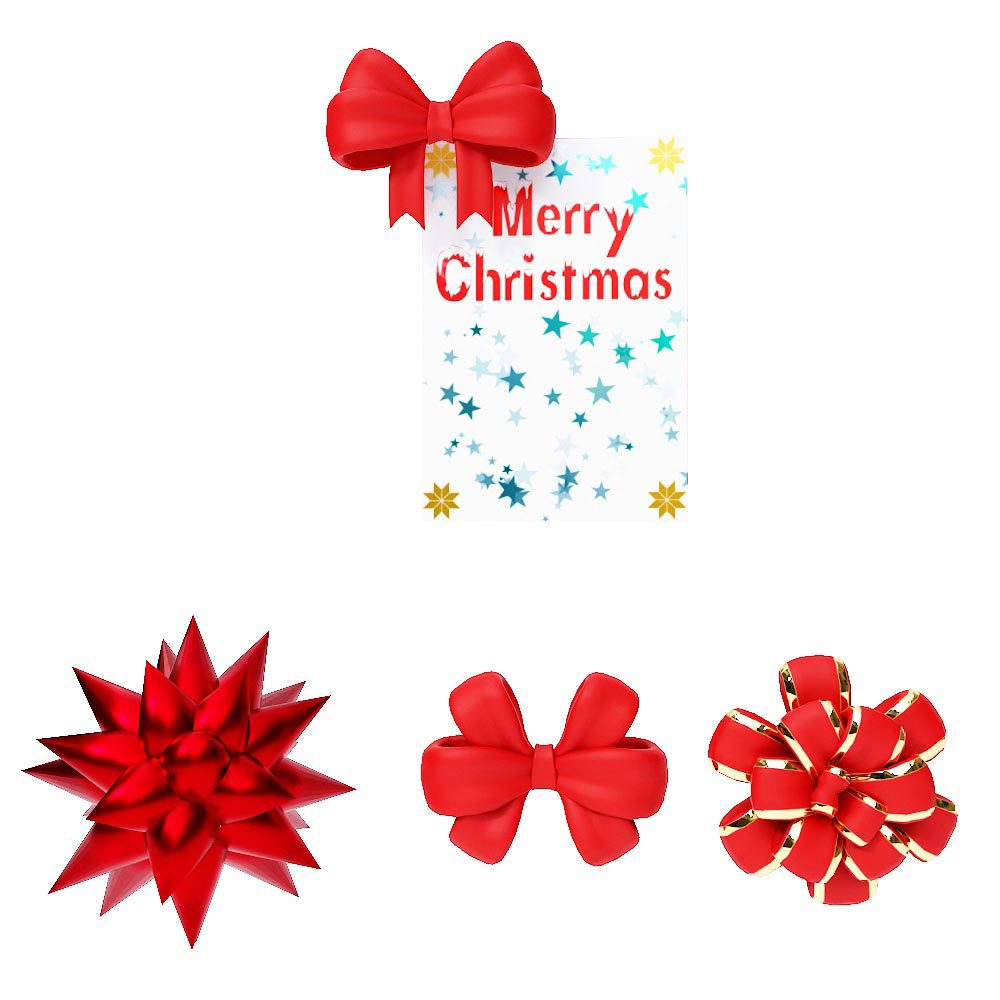 Christmas greeting card 3d model