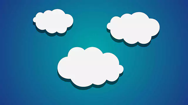 Cartoon clouds pop up animation stock video