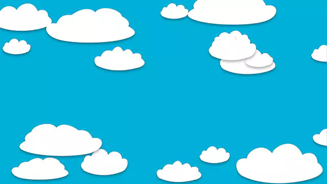 Flying clouds animation background video