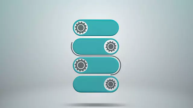 Gears abstract animation stock video