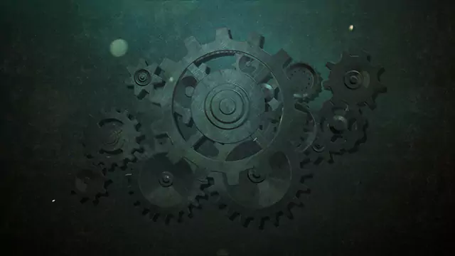 Gears animation stock footage