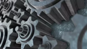 Gears working animation stock footage