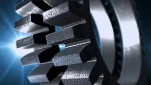 Gear spinning motion graphics video
