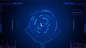 Futuristic abstract circles Hud working video