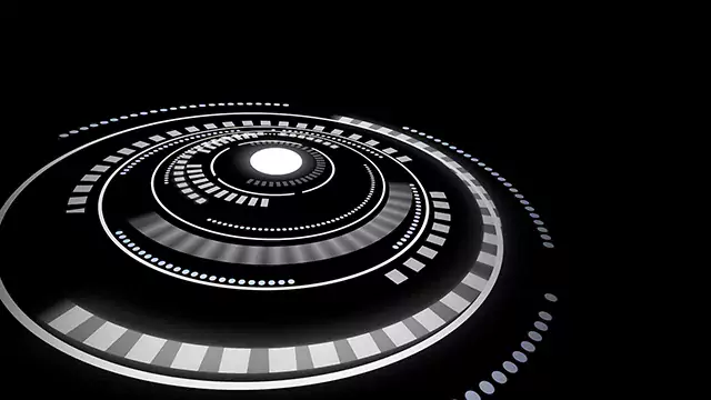 Hi-tech abstract circles animation