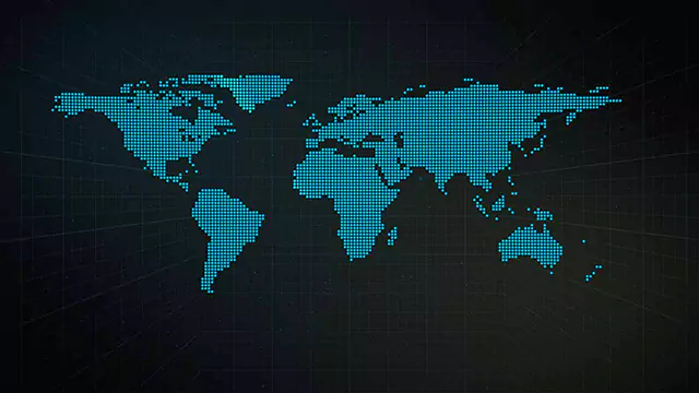World map stock video