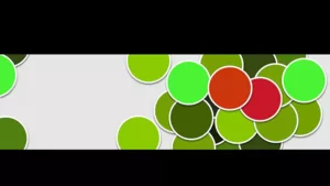 Colorful circle pop up animation stock video