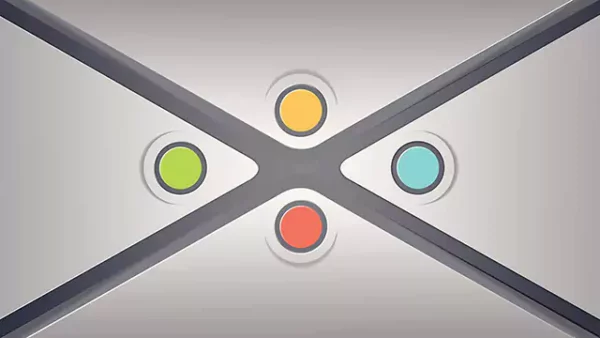 Triangular door animation stock video