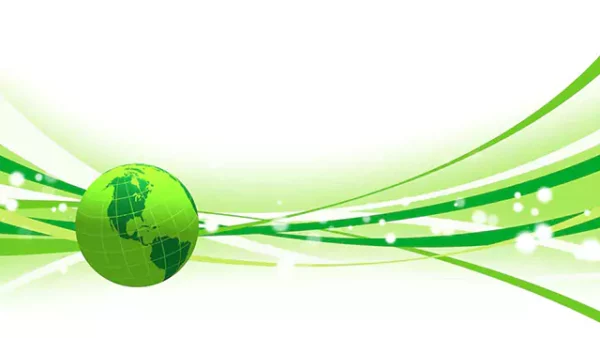Green earth globe spinning stock video