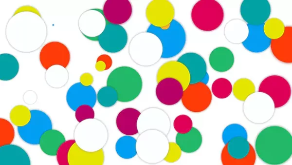 Colorful circles background video