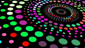 Multicolor dots pattern stock video