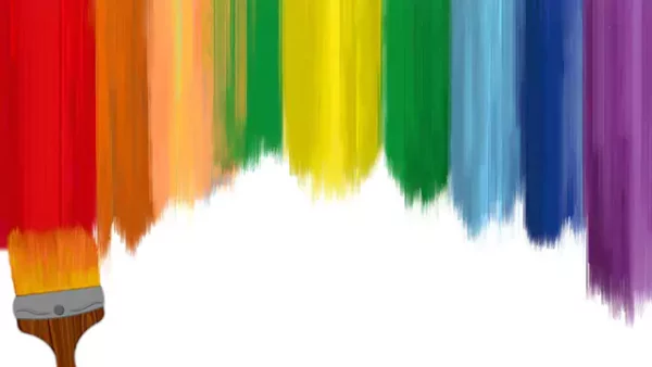 Colorful vertical stripes paint animation video