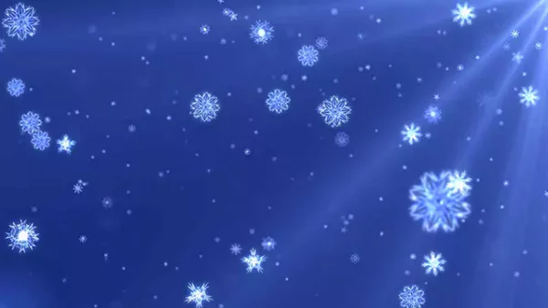 Snowflake falling background stock video
