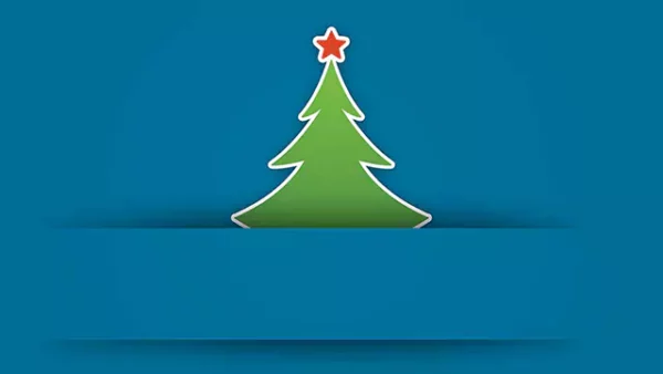 Christmas greeting card motion graphics video