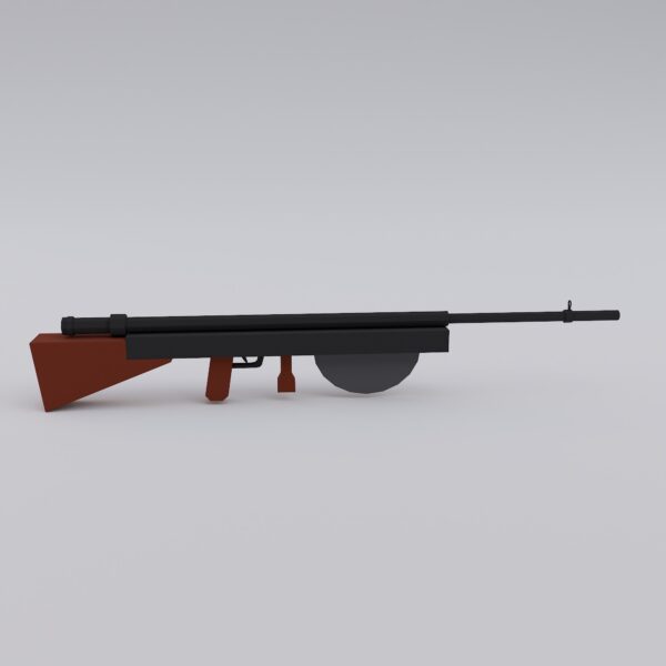 CHAUCHAT machine gun 3d model