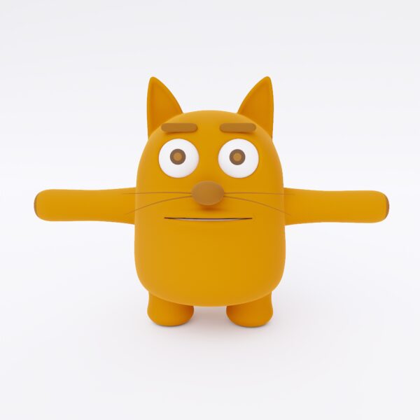 Cartoon cat 3d model