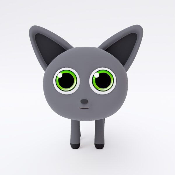 Cute cat 3d model