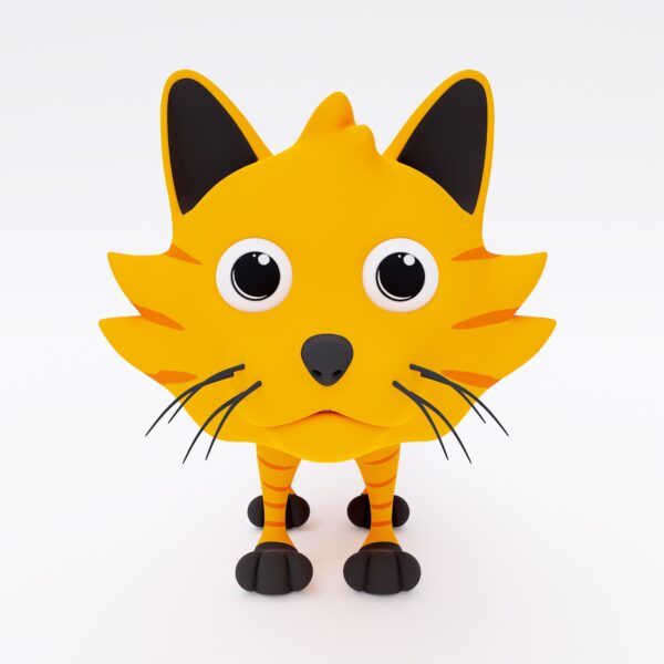 cat cartoon 3d model