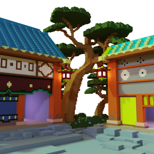 Chinatown voxel 3d model