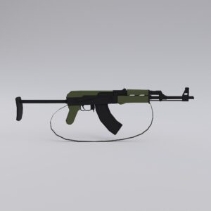 AMD 65 assault rifle 3d model