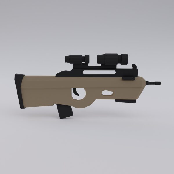 FN F 2000 assault rifle 3d model