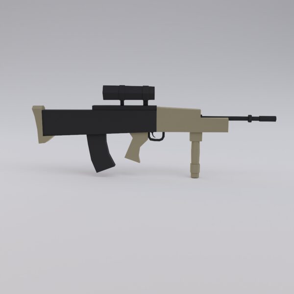 SA80 assault rifle 3d model