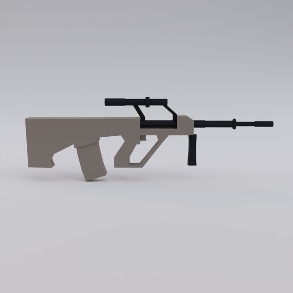 STEYR AUG assault rifle 3d model