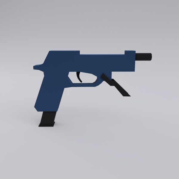Beretta 93R pistol 3d model