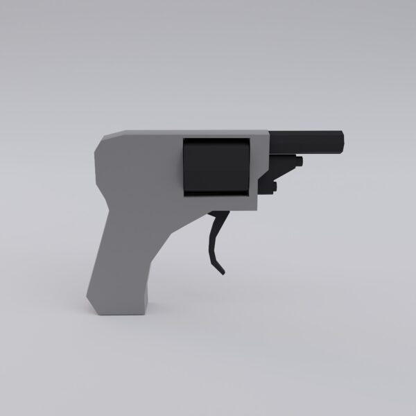 Bossu revolver 3d model