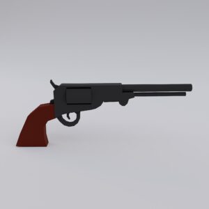Colt 1851 Navy revolver 3d model