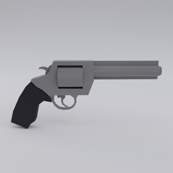 Colt anaconda revolver 3d model