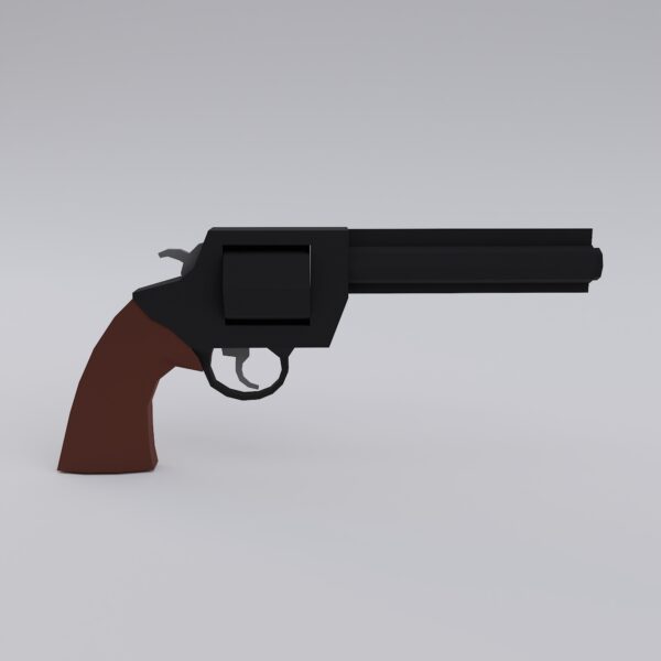Colt python revolver 3d model