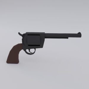 Colt single action army revolver 3d model