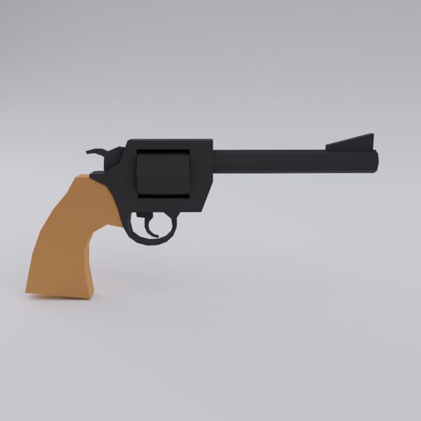 Colt Trooper revolver 3d model