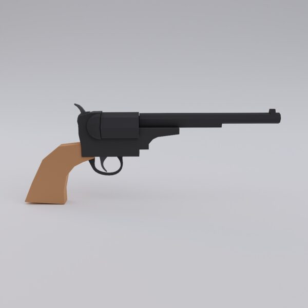 Colt 1871 72 open top revolver 3d model