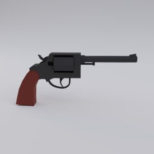 Colt official police revolver 3d model