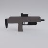 Submachine gun low poly 3d model