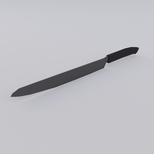 Low poly knife 3d model