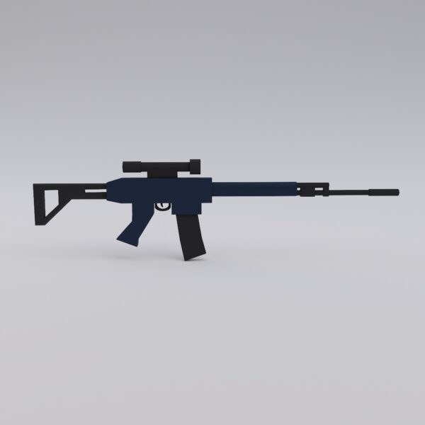 PINDED SS2 assault rifle 3d model