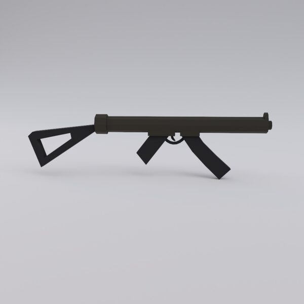 Sterling submachine gun 3d model