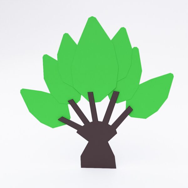 Cartoon Tree 3d model