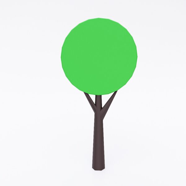 Cartoon tree 3d model