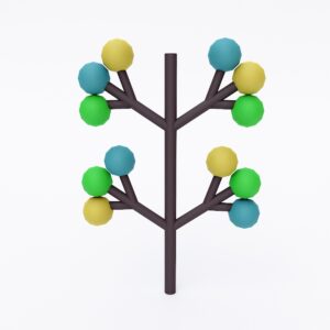 Candy tree 3d model