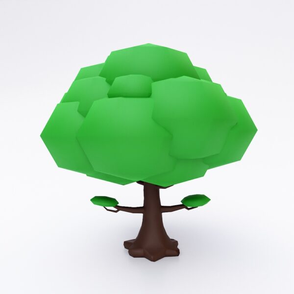 Cartoon tree 3d model