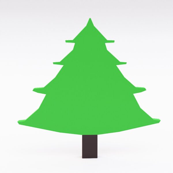 Mountain tree 3d model